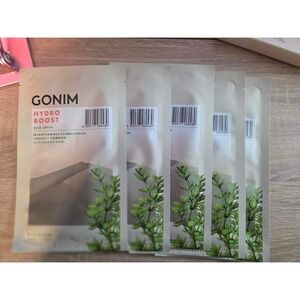 GONIM Hydro Boost Blue Lotus Skin Barrier Mask 5 Pack Moisturizing Hydrating